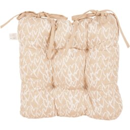 Gold Hearts Seat Pad - Wilko - thumbnail 1