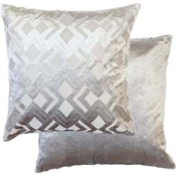Serene Barcelona Grey Cushion Cover 43 x 43cm - Wilko