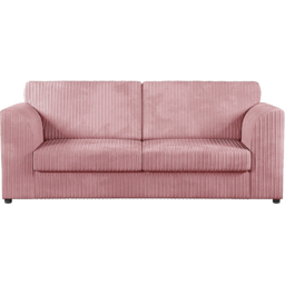 Luxor 5 Seater Pink Jumbo Cord Full Back Sofa Suite - Wilko - thumbnail 4