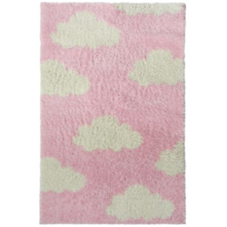 Homemaker Pink Snug Cloud Shaggy Rug 100 x 150cm - Wilko