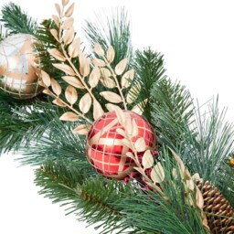 Traditional Red and Gold Bauble Garland - Red and Gold - Wilko - thumbnail 6