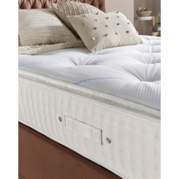 Aspire Small Single Climate Cool Pillow Top Pocket Mattress - White - Wilko - thumbnail 3