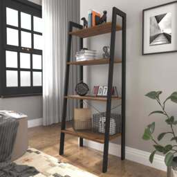Ealing 4 Shelf Solid Pine Bookcase - Brown - LPD Home - Wilko - thumbnail 1