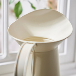 Dibor Cream Ceramic Vintage Style Extra Large Pitcher Jug Vase with Heart Message Chalkboard - Size: 28 x 27 x 16cm - Wilko - thumbnail 5
