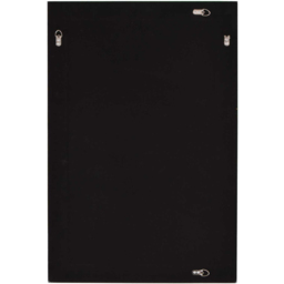 Milton Square Corner Bevelled All Glass Corner Wall Mirror 91 x 61cm - Size: 90 x 60cm - Black - MirrorOutlet - Wilko - thumbnail 5
