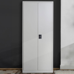 Portland Vinsetto 2 Door 4 Shelf Filing Cabinet - White - Wilko - thumbnail 1