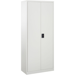 Portland Vinsetto 2 Door 4 Shelf Filing Cabinet - White - Wilko - thumbnail 3
