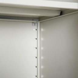 Portland Vinsetto 2 Door 4 Shelf Filing Cabinet - White - Wilko - thumbnail 4