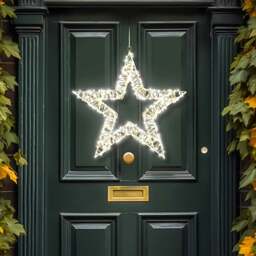 Xmas Haus LED Warm White Star Wreath 50cm - Wilko - thumbnail 6