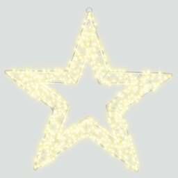 Xmas Haus LED Warm White Star Wreath 50cm - Wilko - thumbnail 4