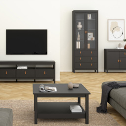 Florence Barcelona Matt Black Coffee Table - Size: 81 x 81 x 45cm - Wilko - thumbnail 7