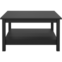 Florence Barcelona Matt Black Coffee Table - Size: 81 x 81 x 45cm - Wilko - thumbnail 4