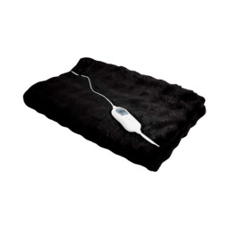 Electric Faux Fur Throw Black - Wilko - thumbnail 3