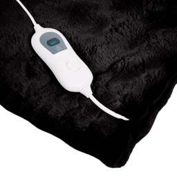 Electric Faux Fur Throw Black - Wilko - thumbnail 4