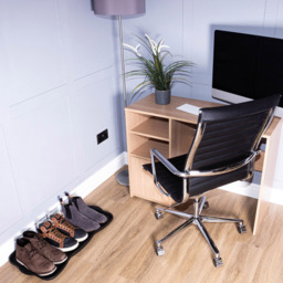 St Helens Home and Garden Large Shoe and Boot Tray - Size: 3x75x38cm - Black - Wilko - thumbnail 3