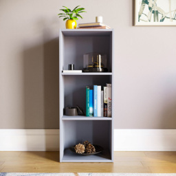 VIDA DESIGNS Oxford 3 Cube Grey Bookcase - Size: 3 Shelf - Wilko - thumbnail 4