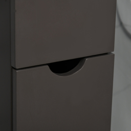 HOMCOM 3 Drawer and 2 Shelf Brown Tall Bathroom Storage Cabinet - Size: 136.5 cm x 33.0 cm x 15.0 cmcm - Wilko - thumbnail 5