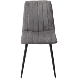 Core Products Aspen Set of 2 Grey and Black Straight Stitch Dining Chair - Wilko - thumbnail 3