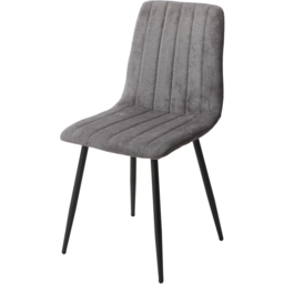 Core Products Aspen Set of 2 Grey and Black Straight Stitch Dining Chair - Wilko - thumbnail 4