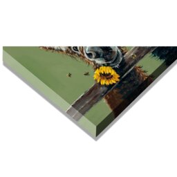 Louise Brown Donkey Duo Canvas - Multicolour - Wilko - thumbnail 4