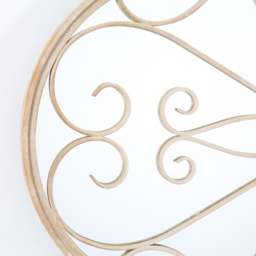 MirrorOutlet Cream Metal Rose Petal Shaped Window Garden Mirror 90 x 90cm - Size: 90 x 90 x 3cm - Wilko - thumbnail 7