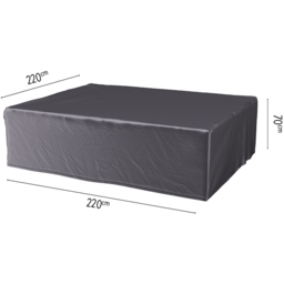 Platinum AeroCover Square Garden Lounge Set Cover 70 x 220 x 220cm - Grey - Wilko - thumbnail 7