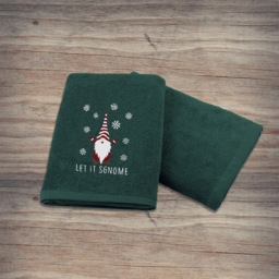 Noel Square Xmas Gonks Green Hand Towel 2 Pack - Size: 66 x 41 x 1cm - Wilko - thumbnail 6