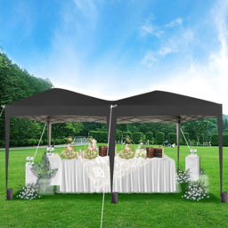 Black 3 x 6m Pop Up Gazebo with Weight Bags - MCC - Wilko