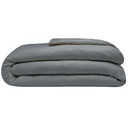 Serene Single Charcoal Brushed Cotton Duvet Cover - Grey - Wilko