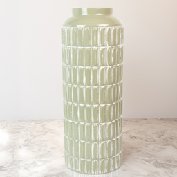 Maja Tall Metal Vase Sage - Wilko - thumbnail 3