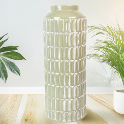 Maja Tall Metal Vase Sage - Wilko - thumbnail 7