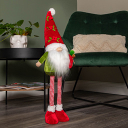 Samuel Alexander Red and Green Standing Gonk Christmas Decoration 32cm - Size: 71 x 20 x 20cm - Multi - Wilko - thumbnail 3
