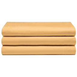 Serene Super King Saffron Flat Bed Sheet - Orange - Wilko - thumbnail 1