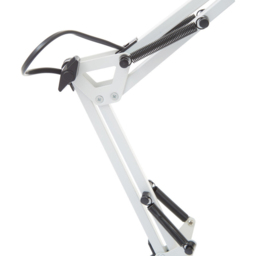 Premier Housewares Studio Matte White Metal Lamp - Size: 17 x 21 x 60cm - Wilko - thumbnail 6
