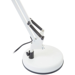 Premier Housewares Studio Matte White Metal Lamp - Size: 17 x 21 x 60cm - Wilko - thumbnail 7
