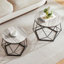 Vida Designs Brooklyn Grey Nest of Tables Set of 2 - Wilko - thumbnail 5