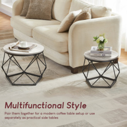 Vida Designs Brooklyn Grey Nest of Tables Set of 2 - Wilko - thumbnail 6