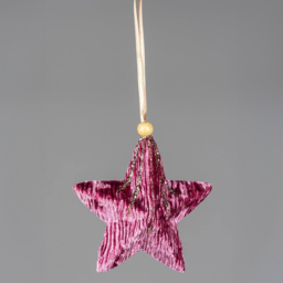 Shatchi Pink Burgundy Star Ornament 3 Pack - Size: 25 x 25 x 8cm - Wilko - thumbnail 4