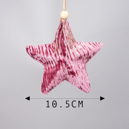 Shatchi Pink Burgundy Star Ornament 3 Pack - Size: 25 x 25 x 8cm - Wilko - thumbnail 5