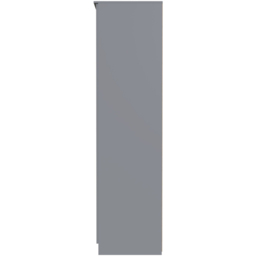 Crowndale Plymouth 2 Door Uniform Grey and Dusk Grey Tall Wardrobe Ready Assembled - Wilko - thumbnail 4