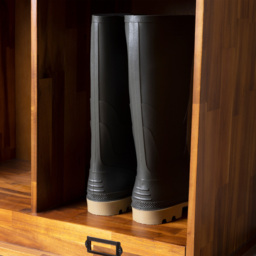 Charles Bentley Charnwood Large Wooden Shoe and Boot Locker - Size: 40 x 75 x 118cm - Brown - Wilko - thumbnail 7