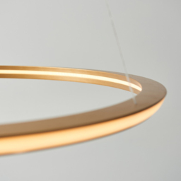 Merano Syracuse Satin Gold White Pendant Ceiling Lamp - Size: 75.5 x 75.5 x 155cm - Wilko - thumbnail 6