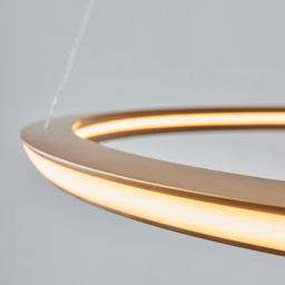 Merano Syracuse Satin Gold White Pendant Ceiling Lamp - Size: 75.5 x 75.5 x 155cm - Wilko - thumbnail 5