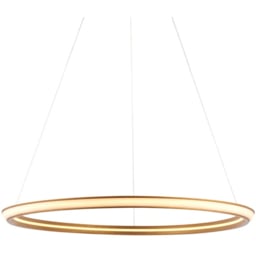 Merano Syracuse Satin Gold White Pendant Ceiling Lamp - Size: 75.5 x 75.5 x 155cm - Wilko - thumbnail 4