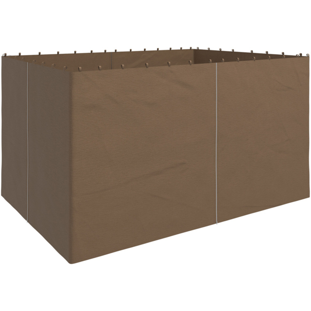 Outsunny 3 x 4m Brown Universal Gazebo Replacement Sidewall Panel 4 Pack - Wilko - image 1