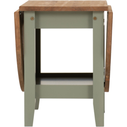 Seconique Santos Single Shelf Drop Leaf Green Distressed Waxed Pine Coffee Table - Grey - Wilko - thumbnail 6