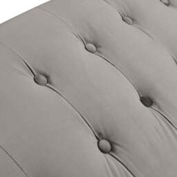 Comfy Living 3 Seater Grey and Gold Plush Velvet Sofa Bed - Wilko - thumbnail 7