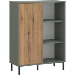 Furniture To Go Darwin Single Sliding Door Green Sideboard - Wilko - thumbnail 3