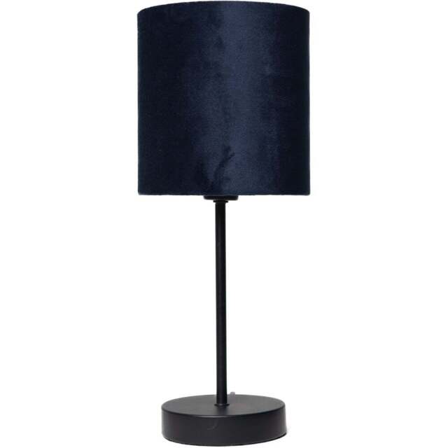 Kliving Hove Navy Shade Black Table Lamp - Size: 38.5 x 15 x 15cm - Wilko - image 1