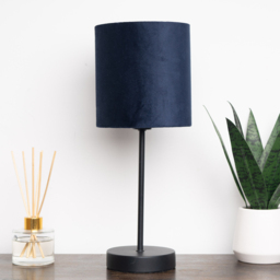 Kliving Hove Navy Shade Black Table Lamp - Size: 38.5 x 15 x 15cm - Wilko - thumbnail 3